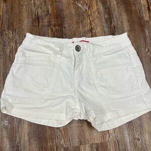 Y2K low rise Union Bay white cargo shorts Size 27